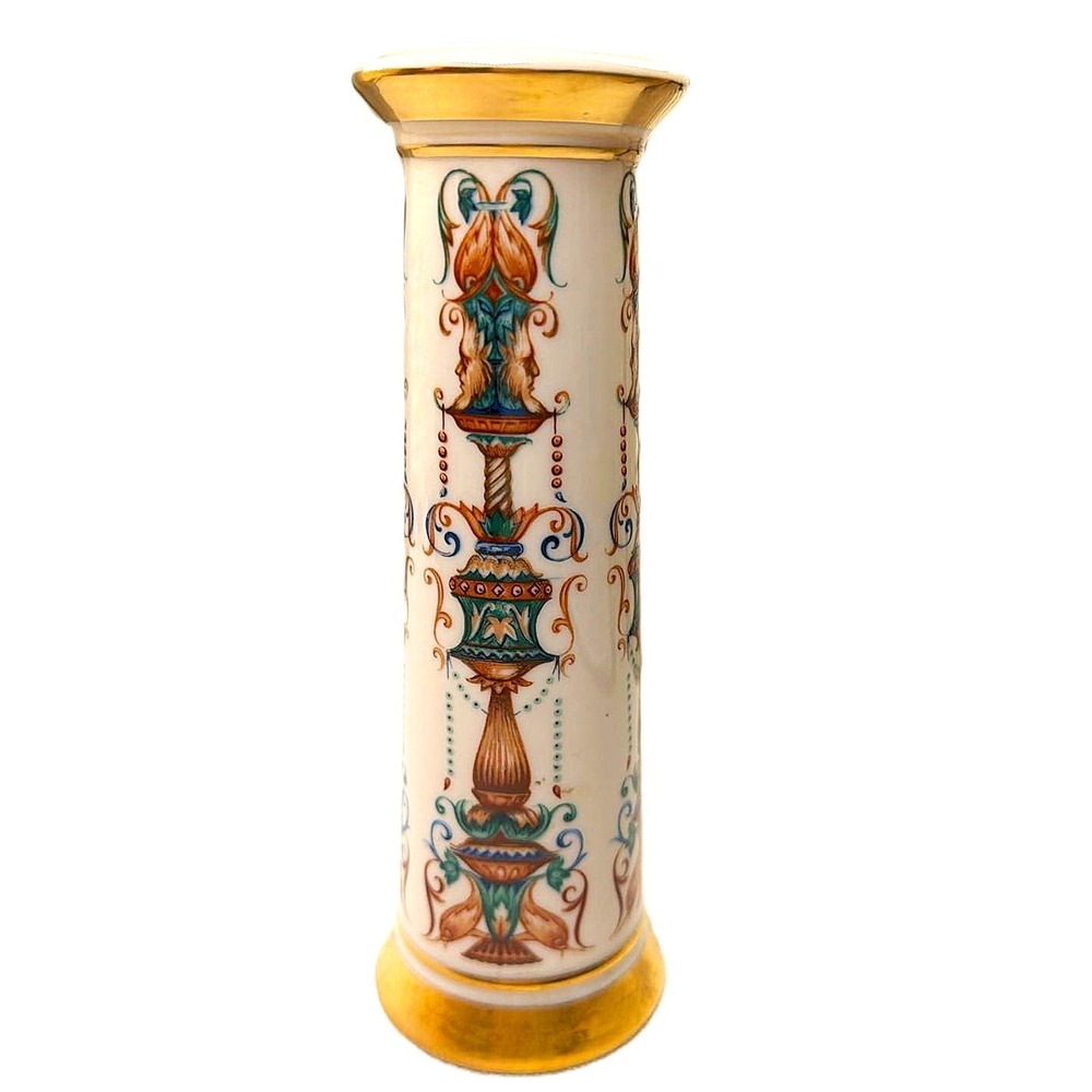 Lenox Lido Vase 1971 Ivory Gold 7" Vintage Neoclassical Column Porcelain